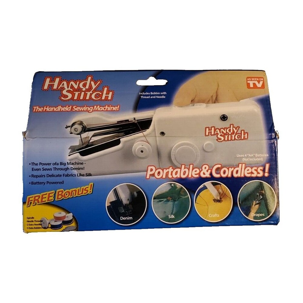 Mini Portable Smart Handheld Electric Sewing Machine Cordless Quick Stitch - Picture 2 of 2